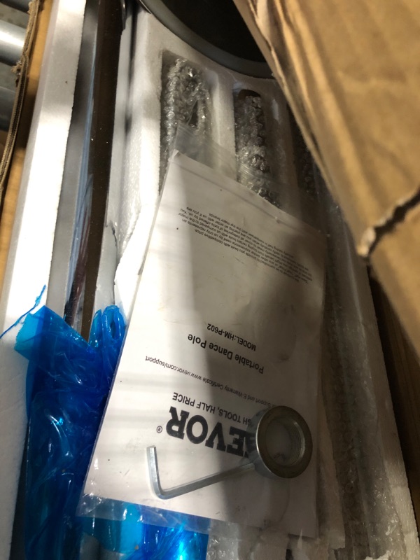 Photo 3 of VEVOR Professional Stripper Pole, Spinning Static Dancing Pole Kit, Portable Removable Pole, 45mm Heavy-Duty Stainless Steel Pole, Height Adjustable Fitness Pole, for Exercise Home Club Gym