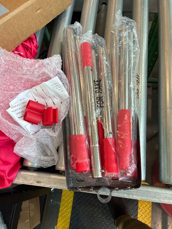 Photo 1 of ***MISSING RAKE & SPADE*** FUSBUNTY Pooper Scooper, Long Handle Dog Pooper Scooper, Heavy Duty Stainless Steel Rake with Tray & Spade Set for Pet Waste Removal, for Grass, Dirt or Gravel