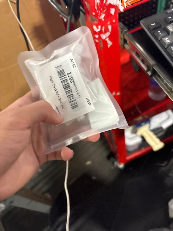 Photo 1 of 10 Pack 5/16 inch Plastic Check Valve, One Way Barb Hose Inline Non Return For Fuel, Oil, Water, Air