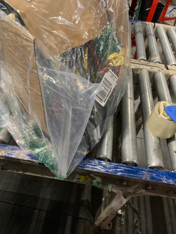 Photo 1 of *MISSING PARTS UNKNOWN*
6ft Pop Up Prelit Christmas Tree with Remote, Collapsible pre lit Artificial Christmas Tree with Already Decorated Pull Up 100 White Lights Red&Gold Ribbon, Bows for Christmas Holiday Party Decor