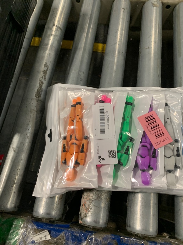 Photo 1 of [6-PACK] Glowing Titan 13 Action Figure Set Already Assembled, T13 3D Printed Action Figures With Weapons Accessories T 13 Lucky Robo Dummy Nova 13 Action Figures, Figura de acción t13 (6-Colors)