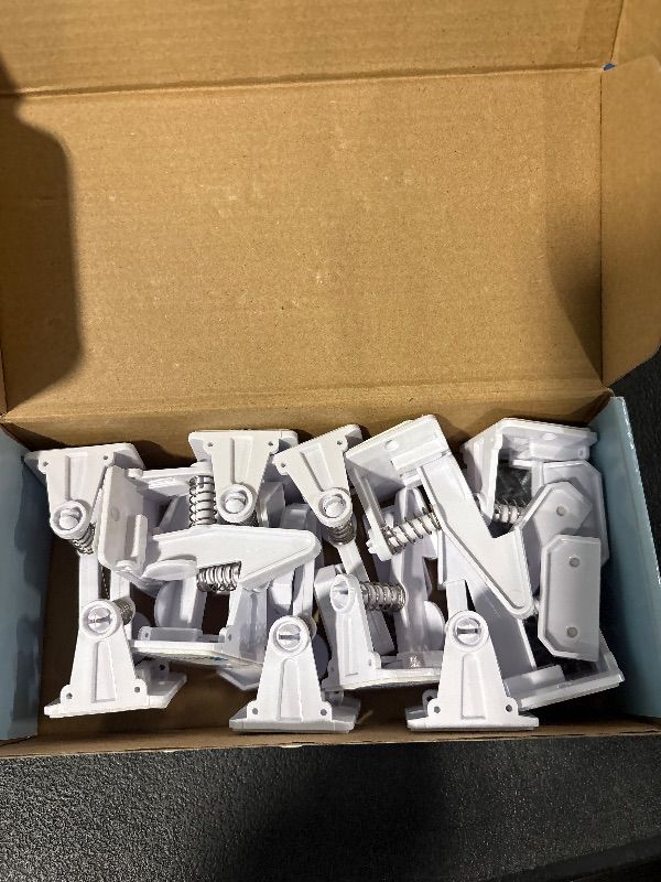 Photo 1 of 12 Pack Cabinet Locks Child Safety | Baby Safety Cabinet Locks NO Drilling 3M Adhesive Baby Proof Drawer Lock Child proofing cabinets latches for Kids Latch for Drawers & Door Child Safety Locks