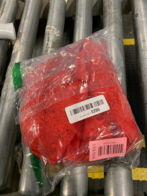 Photo 1 of ***VERIFY ACTUAL IMAGE // SIMILAR PRODUCT*** Newborn Baby Girls Formal Dress Infant Birthday Party Lace Frocks Easter Dresses with Headwear (Red 8348,3M)