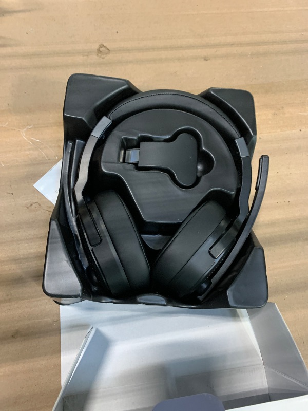 Photo 1 of COSMUSIS Trucker Bluetooth Headset, Wireless Headsets with Noise Cancelling Microphone, Long Battery Life Bluetooth Headphones with Detachable Earpad/Single+Dual Mode for Office/Driving/Home