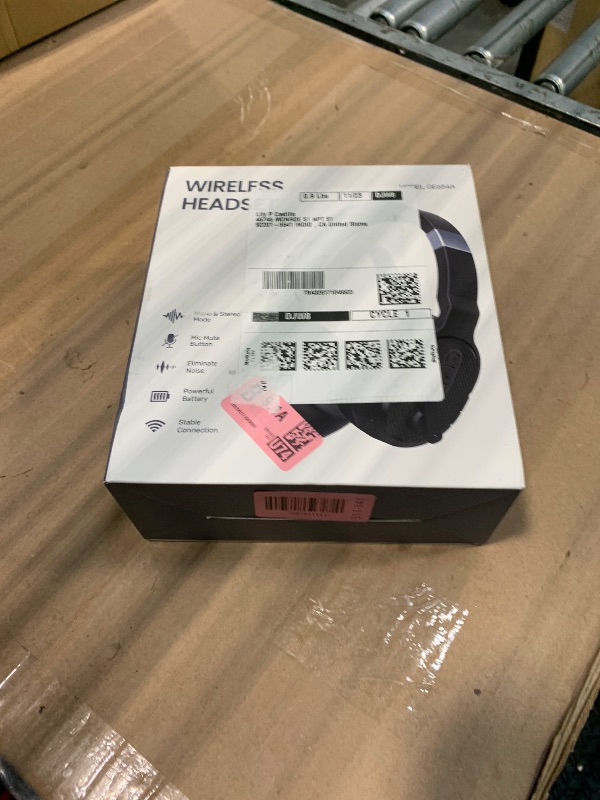 Photo 1 of COSMUSIS Trucker Bluetooth Headset, Wireless Headsets with Noise Cancelling Microphone, Long Battery Life Bluetooth Headphones with Detachable Earpad/Single+Dual Mode for Office/Driving/Home