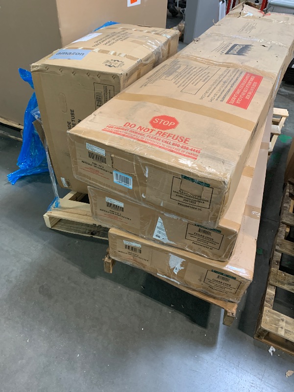 Photo 1 of ***NEW PRODUCT*** Backyard Discovery Cedar Cove Cedar Wood Swing Set with Spiral Tube Slide, Wave Slide, Clubhouse, Toy Grill, Snack Bar, Rock Wall, Belt Swings, Web Swing, Balcony, Chalkboard, Ladder, Outdoor Playset