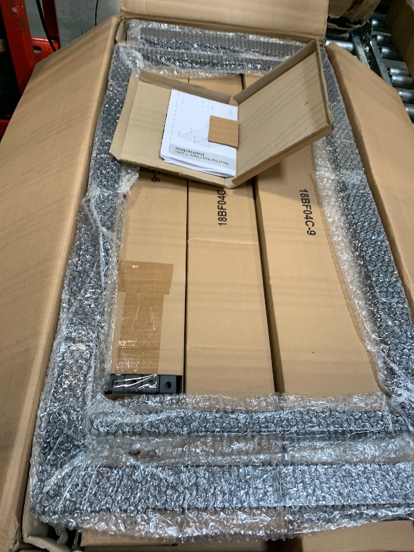 Photo 1 of ***NEW PRODUCT*** Olee Sleep 18 Inch Heavy Duty Steel Slat Anti-Slip Support, Easy Assembly Platform Bed Frame, Noise Free Steel Mattress Foundation, Maximum Storage, No Box Spring Needed, Black, Cal King Size