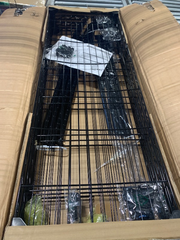 View 3 of **Factory Sealed** IZEUK 1400 LBS Garage Black Shelving Wide Storage Shelves 4 Tier Adjustable Heavy Duty Metal Wire Rack Standing Shelf Unit for Kitchen Office College Dorm Garage Warehouse 15.8" x 45.8"x 59.4"