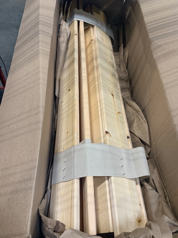 Photo 1 of * TWIN**
Nutan, 0.68-Inch Heavy Duty Horizontal Wooden Bunkie Board/Bed Slats, 78" x 60.5", Beige