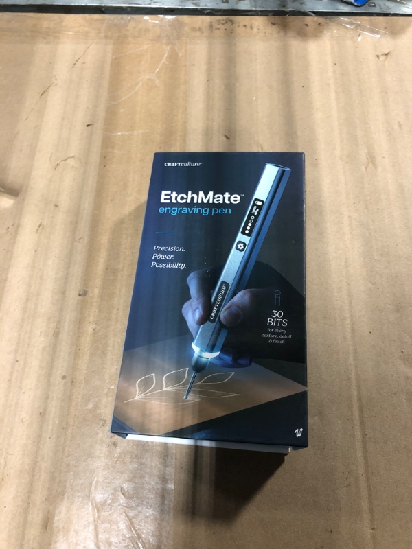 View 2 of ***** MISSING 1 BIT  ****** EtchMate Engraving Pen for Metal, Wood, Glass, Plastic & All Materials - Engraver Pen Tool - Teen Boy Gifts - Unique Gifts for Women, Teenage Girl - Cool Christmas Gift Ideas - Craft Kits for Adults