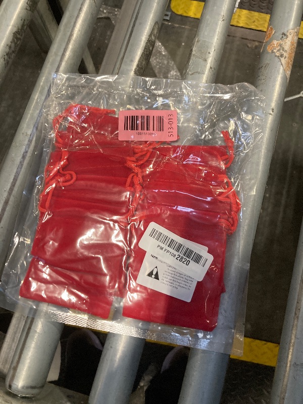 Photo 1 of ***** MISSING 1 **** Shintop 10 Pack Velvet Drawstring Bags for Christmas Wedding Gift Bags Velvet Cloth Jewelry Pouches (2.75” x 3.54” , Red)