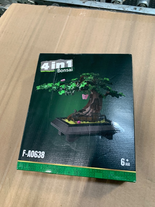 Photo 1 of Muiurple 4 in 1 Bonsai Tree Building Set, Four Season Cherry Bonsai Tree Building Kit, Artificial Plant Decor for Home, Desk Greenery, Mother's Day Present, Xmas Gifts for Adults Girls&Boys (529pcs)