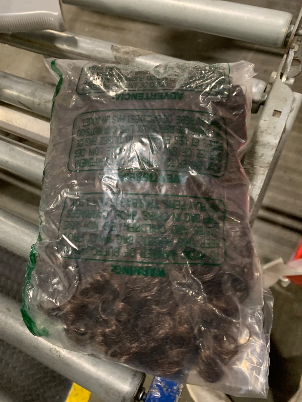 Photo 1 of ** USED** BCHR Brown Wig with Bangs 18 Inch Curly Wavy Wigs for Women Mediun Length Synthetic Curtain Bang Wavy Hair Wigs for Daily Party Use