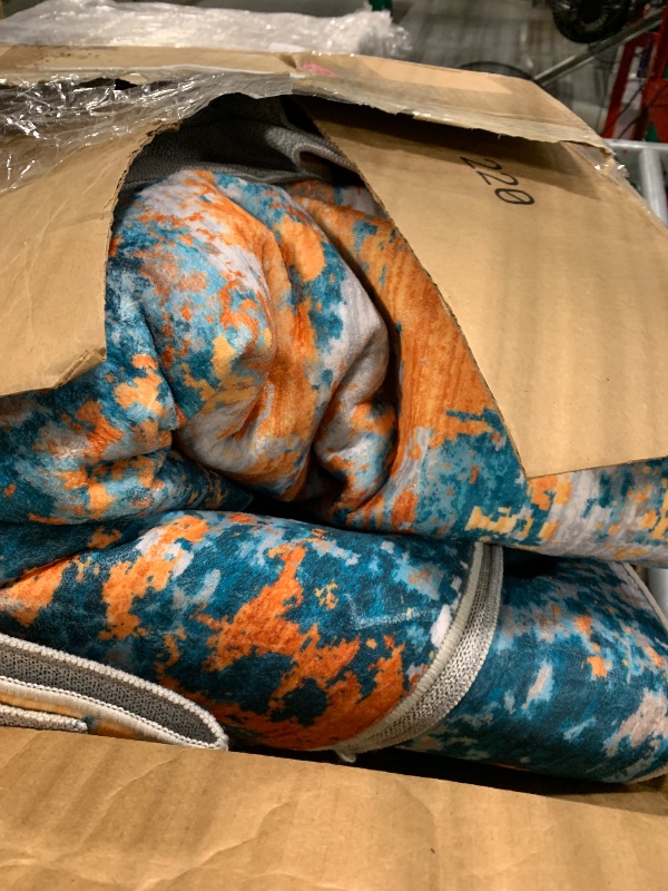 Photo 1 of **- USED** Lahome Modern Abstract Area Rugs 5x7, Large Washable Rugs for Living Room Bedroom Non Slip, Colorful Indoor Floor Carpet for Dining Room Apartment Dorm Kids Nursery Home Decor