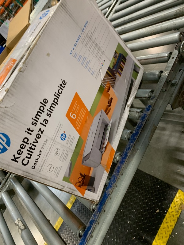 Photo 1 of HP DeskJet 2755e Wireless Color Inkjet-Printer, Print, scan, Copy, Easy Setup, Mobile Printing, Best-for Home, 6 Month Instant Ink Trial Included, White (Packaging May Vary)