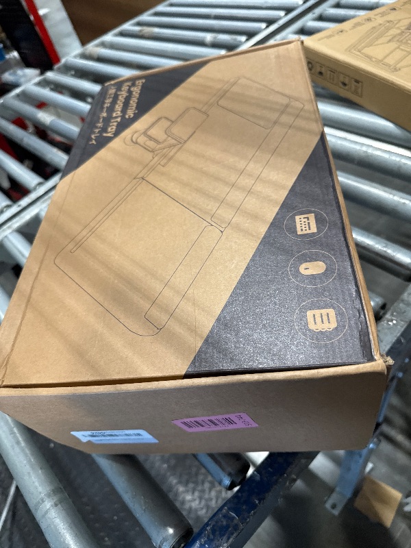 Photo 1 of Klearlook Upgraded Adjustable Keyboard Tray for Above Desk & Under Desk Use - Ergonomic Sit-Stand Keyboard Riser with 360° Rotation, 24.4"×10" Keyboard Stand with Wrist Rest & Storage Drawer - Black