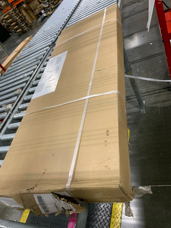 Photo 1 of *** BRAND NEW ITEM** Amazon Basics 5 tier, Medium Duty Storage Shelving Double Post Press Board Shelf, Aluminum, 48 x 18 x 72