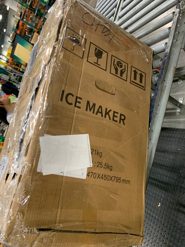 Photo 1 of ** VERY USED/ UNTESTED** Upgraded Commercial Ice Maker Machine, 110LBS/24H with 18LBS Bin Stainless Steel Automatic Operation Ice Machine for Home Bar, Include Water Filter, Scoop, Connection Hose