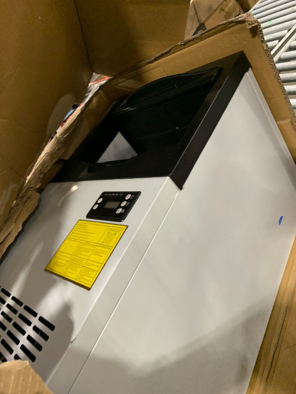 Photo 1 of ** VERY USED/ UNTESTED** Upgraded Commercial Ice Maker Machine, 110LBS/24H with 18LBS Bin Stainless Steel Automatic Operation Ice Machine for Home Bar, Include Water Filter, Scoop, Connection Hose