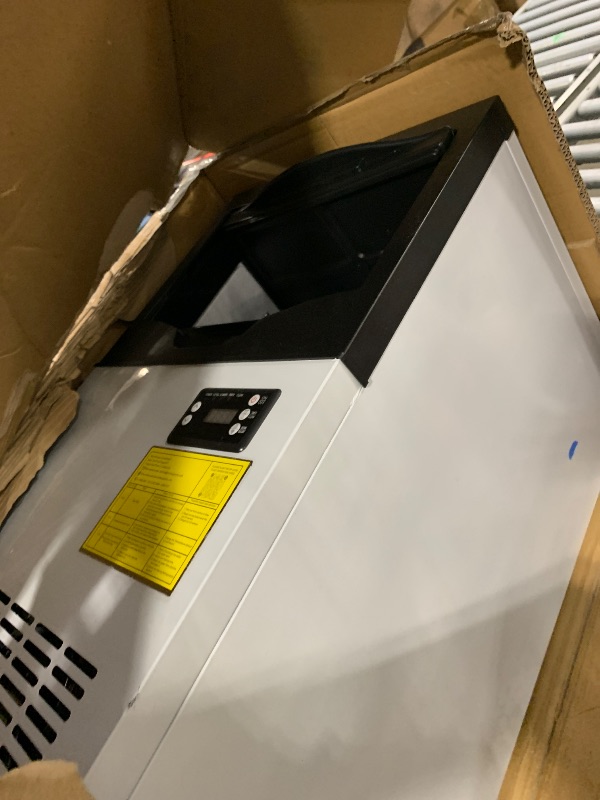 Photo 1 of ** VERY USED/ UNTESTED** Upgraded Commercial Ice Maker Machine, 110LBS/24H with 18LBS Bin Stainless Steel Automatic Operation Ice Machine for Home Bar, Include Water Filter, Scoop, Connection Hose