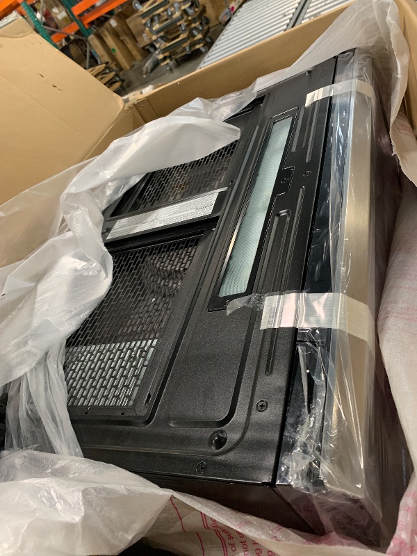 Photo 1 of ** USED / FUNCTIONAL TESTED** SAMSUNG 1.1 Cu Ft Smart SLIM Over the Range Microwave Oven w/ 550 CFM Hood Vent, Wi-Fi, Voice Control, LED Light Bar, Sensor Cook, 1100 Watt, ME11A7710DS/AA, Fingerprint Resistant Stainless Steel