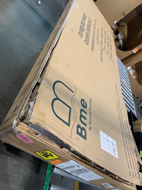 Photo 1 of Bme Oliver Headboard Queen Size Bed Frame - 15-Inch Signature Design with Rattan Headboard, Bohemian and Mid Century Style, 12-Slat Wood Support, No Box Spring Needed - Easy Assembly, Caramel