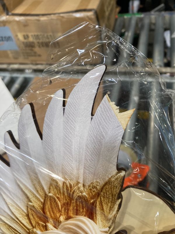 Photo 1 of ****MINOR DAMAGE**** Anglechic Christmas Angel Hanging Sign Wooden Praying Angel Door Sign Xmas Wall Plaque Decoration Christmas White Nativity Set for Xmas Fireplace Home Indoor Outdoor Decor