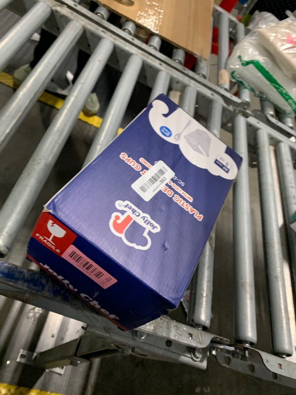 Photo 1 of ***missing lids****JOLLY CHEF 50 Pack 5 oz Plastic Dessert Cups with Lids and Spoons, Yogurt Parfait Appetizer Cup for Party, Clear Mini Dessert Shooter for Pudding Fruit Trifle Ice Cream