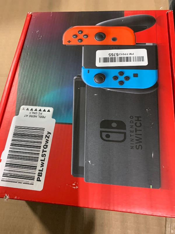 View 2 of Nintendo Switch™ with Neon Blue and Neon Red Joy?Con™