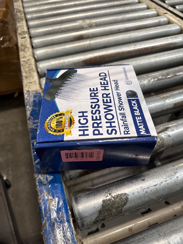 Photo 1 of ***JUST HEAD MISSING MOUNT*** High Pressure Shower Head - Anti-Clogging Silicone Nozzles - 2.5 GPM Removable Restrictor - Easy to Clean Adjustable Replacement - easy to install with Plumbers Tape - 6 inch - Matte Black Finish