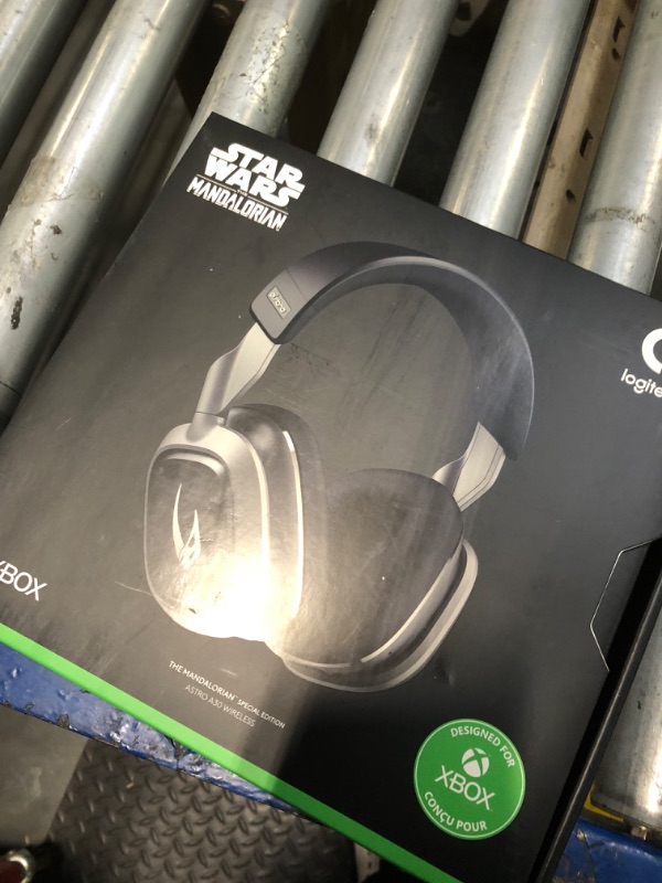 Photo 1 of Logitech Astro A30 Lightspeed Wireless Gaming Headset for Xbox- Bluetooth, 2.4Ghz, Built-In & Detachable Mic, USB-C, 3.5mm, for Xbox Series X|S, Switch, PC - The Mandalorian Edition