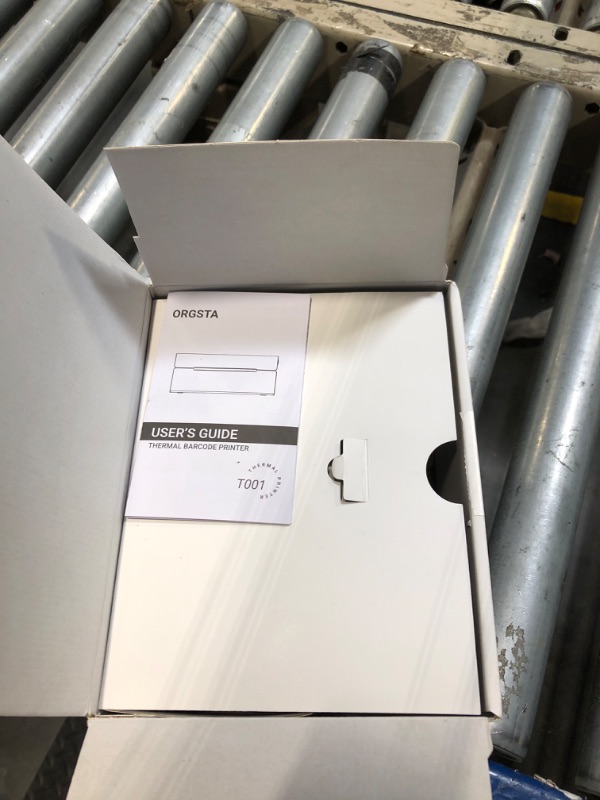 Photo 1 of ***Cords missing***ORGSTA USB Shipping Label Printer - T001 4x6 Thermal Label Printer for Small Business, High Speed Label Printers for Shipping Package, Used for Ebay, Amazon, Shopify, Etsy, USPS, FedEx(USB Only)