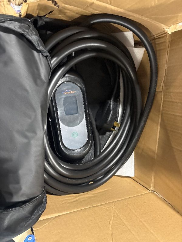 Photo 1 of **40 Amps**
TopAutoGear Level 2 EV Charger, 50Amp Portable Electric Car Charger Fit for SAE J1772 EV 220V-240V NEMA 14-50 Plug,25FT Cable with Delay Timer Function for The Home Use and Ourdoor Charging