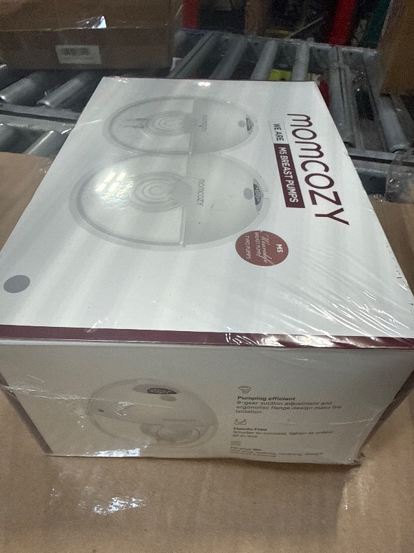 Photo 1 of ** FACTORY SEALED**Momcozy M5 Hands-Free Wearable Breast Pump, Double-Sealed Flange for Baby-Like Comfort, 3 Modes & 9 Suction Levels, Portable Electric Pump – 24mm, 2-Pack Quill Gray