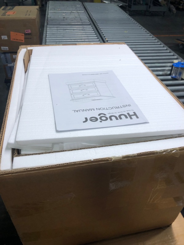 Photo 1 of **ASSEMBLY INSTRUCTIONS INCLUDED**
Huuger Nightstand with Charging Station, 3 Drawer Night Stand Set of 2, 22 Inch Wider Side Table with Storage, Farmhouse Nightstand with Vintage Handles, Thicken Base, for Bedroom, Distressed White