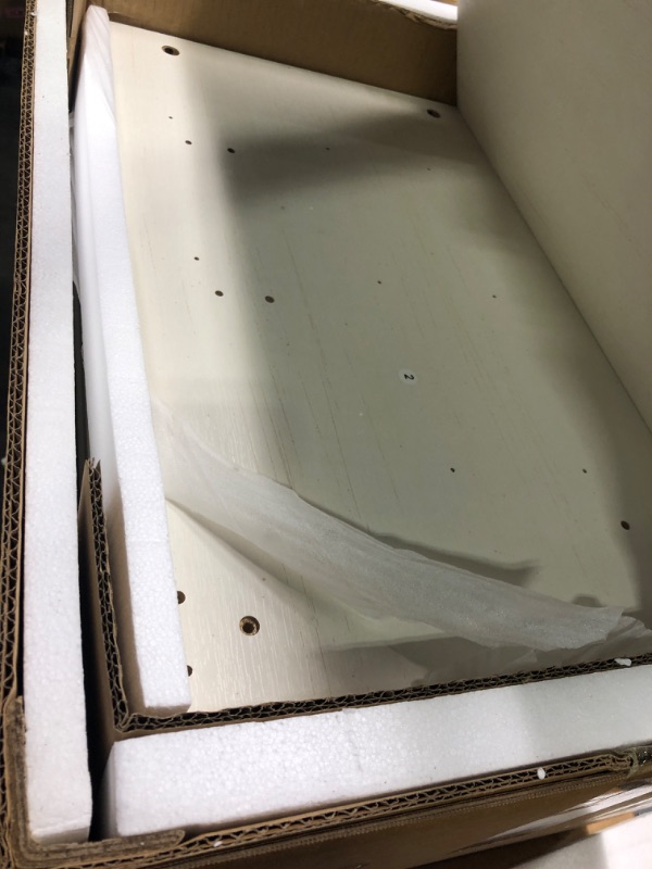 Photo 1 of **ASSEMBLY INSTRUCTIONS INCLUDED**
Huuger Nightstand with Charging Station, 3 Drawer Night Stand Set of 2, 22 Inch Wider Side Table with Storage, Farmhouse Nightstand with Vintage Handles, Thicken Base, for Bedroom, Distressed White