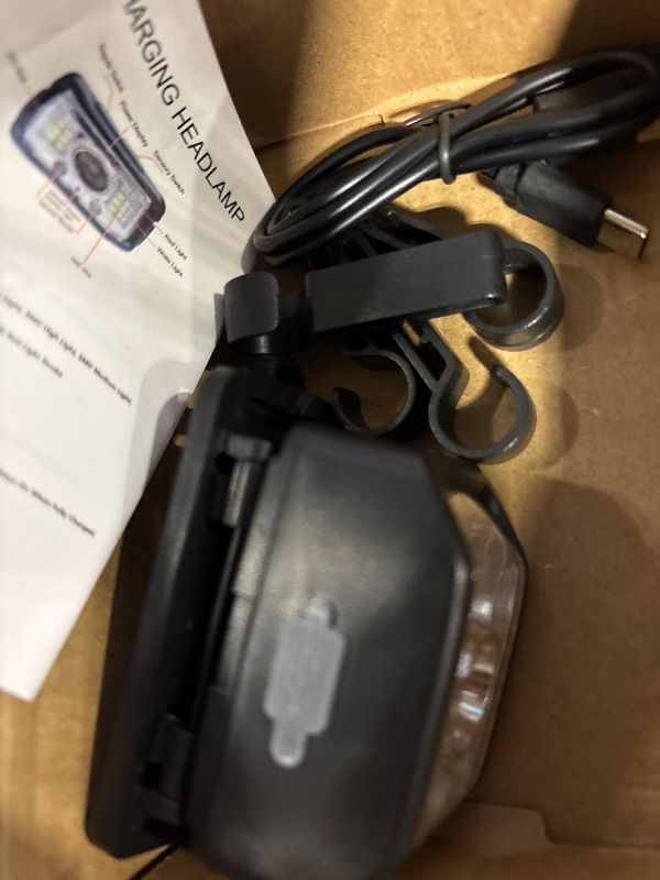 Photo 1 of **MISSING PARTS**
Headlamp Rechargeable,2 Pack 2000 Lumen Super Bright Led Headlamp,16 Modes Motion Sensor Head Lamp,Ipx6 Waterproof Lightweight Headlight,White Red Flashlight For Fishing Camping Hunting Essentials