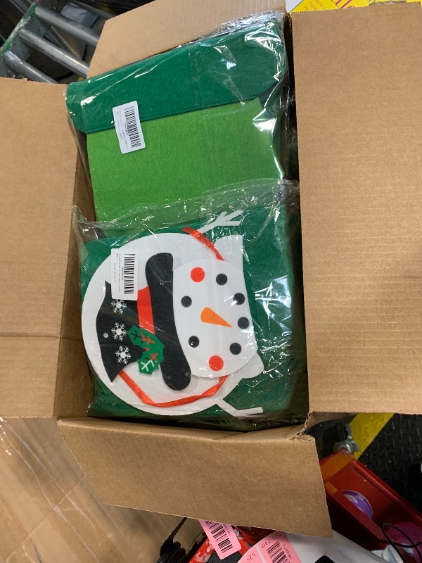 Photo 1 of **FINAL SALED **       
3.2 Ft Felt Christmas Tree with 38 Ornaments, DIY Felt Christmas Tree Set for Montessori, Hanging Ornaments DIY Tree Set Xmas New Year Wall Decorations-2 PACK OFF 10