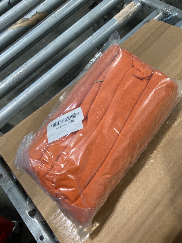 Photo 1 of 10 x 7 Feet Orange Backdrop Curtain for Partie, Background Curtains for Photoshoot, Birthday, Wedding, Halloween, Thanksgiving, Christmas Day, New Year Party Decorations 5Ft x 7Ft, 2 Panels