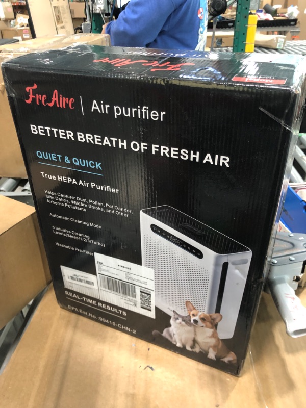 Photo 1 of *MINOR DAMAGE - USED*
Air Purifiers for Home Large Room Up to 2600 Ft², HEPA Air Purifier with Washable Filter & Air Quality Display, Powerful Turbo Mode Air Cleaner for Pet Hair Odors Smoke Dust