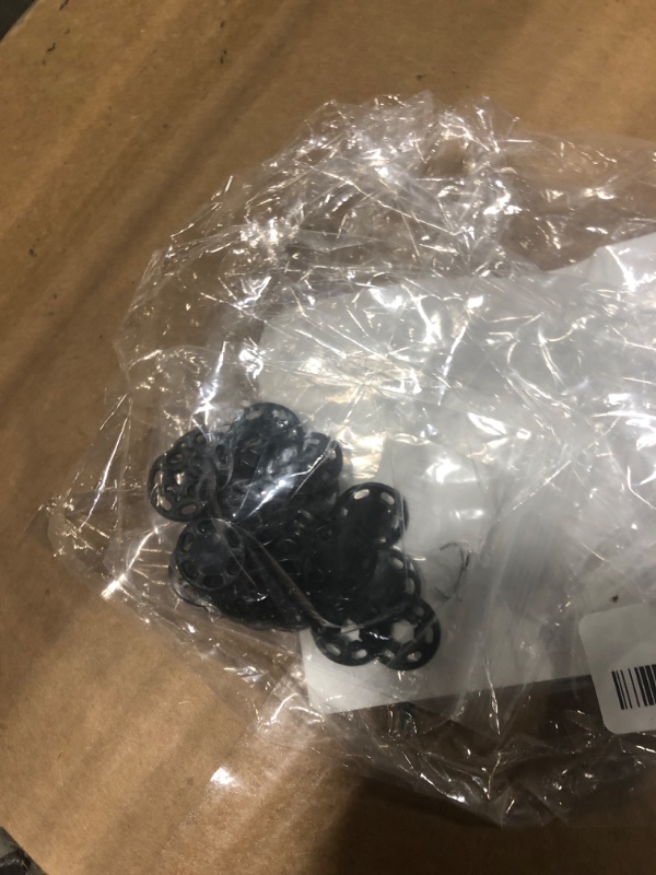 Photo 1 of 1 Box/15 Set Invisible Small Plastic Snap Buttons Sew-on Snap Buttons Press Button for Sewing Clothing (Black, 18mm)