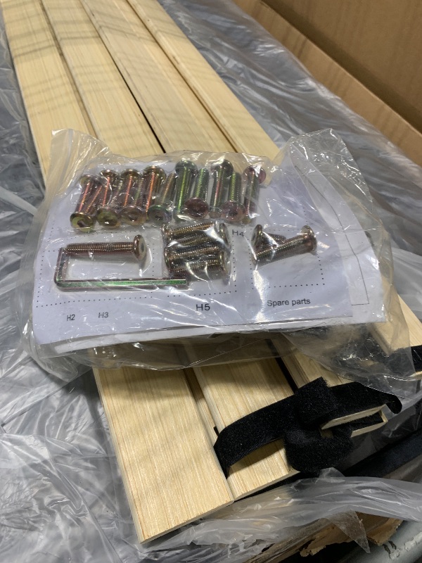 Photo 1 of *USED*
HAOARA Full Bed Frame with Headboard, Velvet Upholstered Platform Bed Frames with Wingboard, Contemporary Mattress Foundation, Noise Free, No Box Spring Needed, Easy Assembly, Black