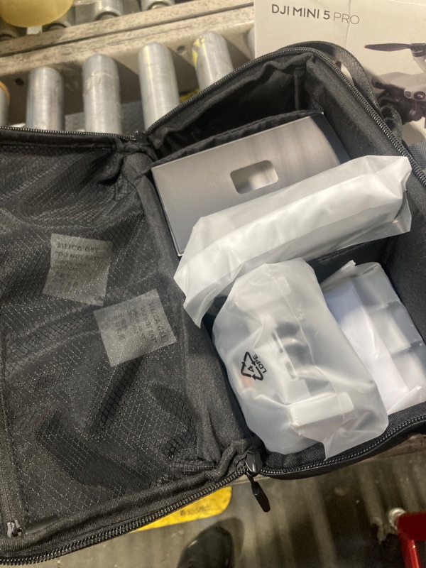 Photo 1 of **MISSING PARTS UNKNOWN**
DJI Mini 5 Pro Fly More Combo Plus with DJI RC 2, Drone with Camera, 1-Inch CMOS, 4K Drone for Beginners, Obstacle Sensing, ActiveTrack 360°, 225° Gimbal Rotation, Extended Battery Life