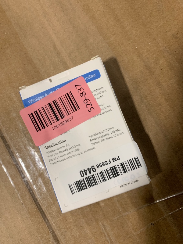 Photo 1 of Creative.c Bluetooth Aux Adapter Compatible with PlayStation Portal Remote Player 5.1 Transmitter and Receiver 2 in 1 Wireless 3.5mm, Car TV Home Stereo System Headphones