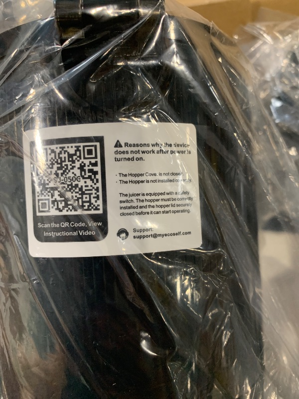 Photo 1 of *USED*
Cold Press Juicer, ECOSELF Juicer Machines with Large Feed Chute Fit Whole Fruits & Vegetables, Self Feeding for Juice Extractor Machine, Easy to Clean and Assemble, High Juice Yield