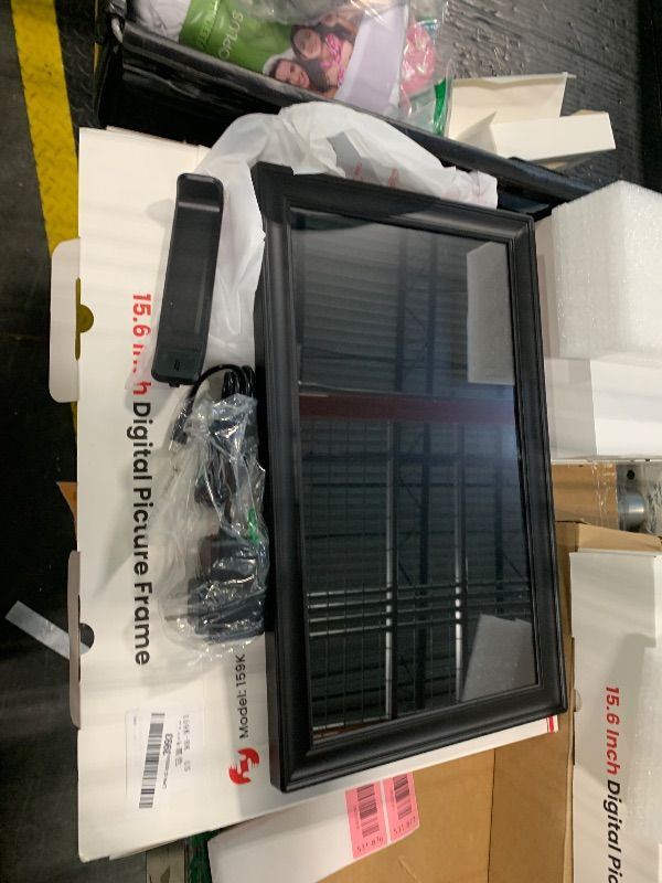 Photo 1 of 64GB 15.6" Frameo Digital Picture Frame WiFi, Large Electronic Photo Frames 1920 x 1080 IPS FHD Touch Screen, Send Photos from Your Phone from Anywhere, Best Gifts for Parents and Grandparents