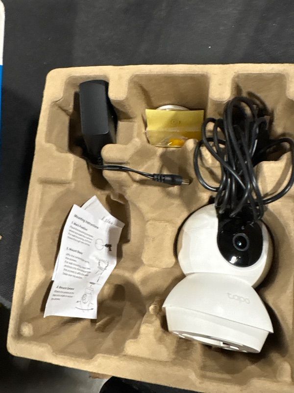 Photo 1 of **MISSING ONE CAMERA**
TP-Link Tapo 2K Pan/Tilt Security Camera for Baby Monitor, Dog Camera w/Motion Detection, 2-Way Audio, Siren, Night Vision, Cloud & SD Card Storage, Works with Alexa & Google Home, 2-Pack (C210P2)