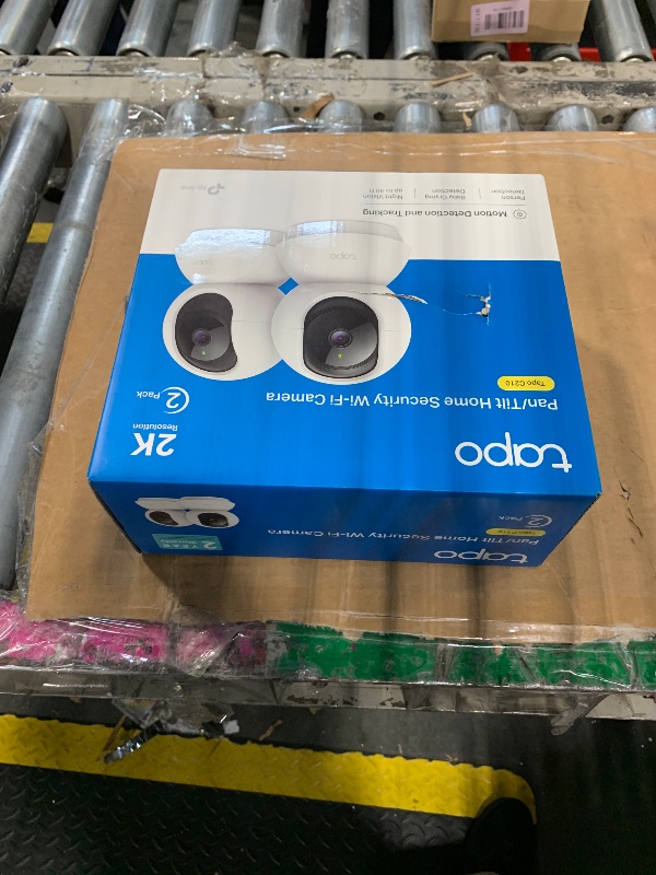 Photo 1 of **MISSING ONE CAMERA**
TP-Link Tapo 2K Pan/Tilt Security Camera for Baby Monitor, Dog Camera w/Motion Detection, 2-Way Audio, Siren, Night Vision, Cloud & SD Card Storage, Works with Alexa & Google Home, 2-Pack (C210P2)