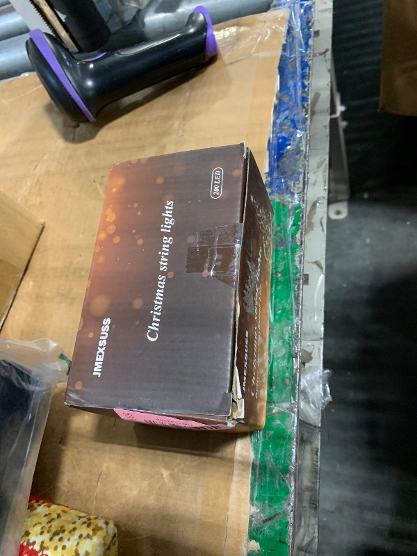 Photo 1 of ** BLUE LIGHTS**
JMEXSUSS 200 LED Christmas Lights Indoor Outdoor, Connectable Warm White Christmas Tree Lights Clear Wire, 66 Ft Twinkle Fairy String Light Plug in for Bedroom Wedding Xmas Tree Decorations