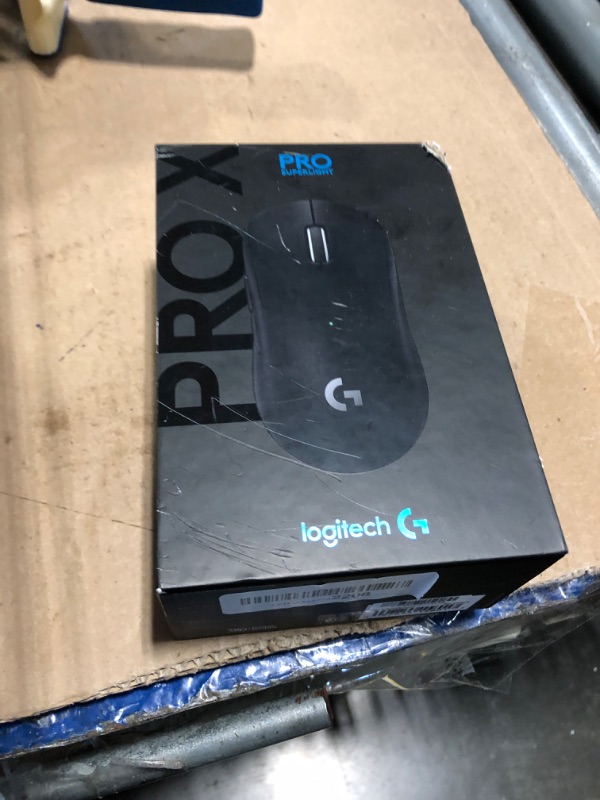 Photo 1 of Logitech G PRO X SUPERLIGHT Wireless Gaming Mouse, Ultra-Lightweight, HERO 25K Sensor, 25,600 DPI, 5 Programmable Buttons, Long Battery Life, Compatible with PC / Mac - Black